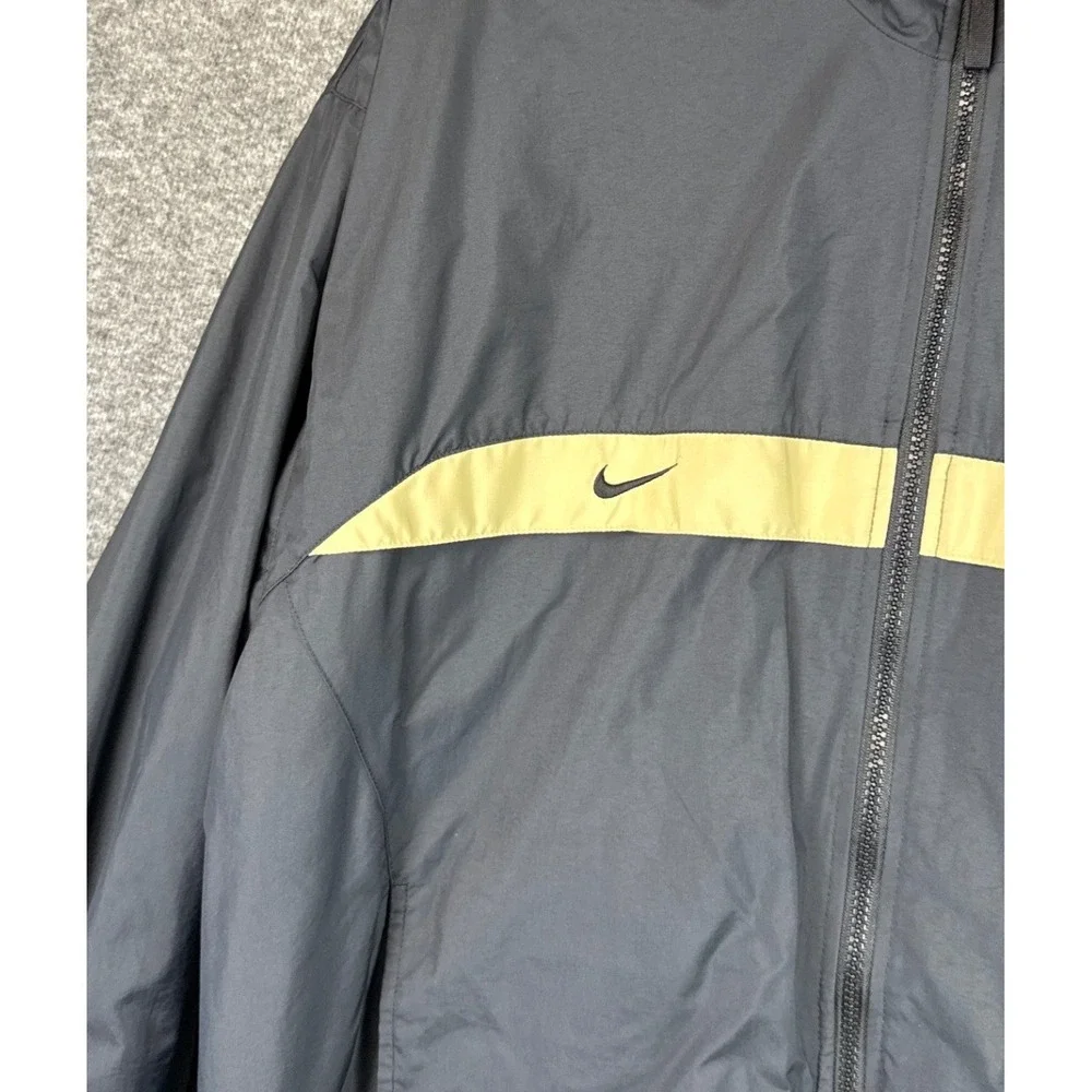 Nike Purdue Boilermakers Track Jacket NCAA Men XL Gray Gold Full Zip Windbreaker